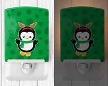 Load image into Gallery viewer, Christmas Penquin Reindeer Ceramic Night Light BB8944CNL