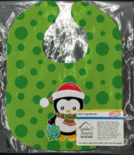 Load image into Gallery viewer, Christmas Penquin Presents Baby Bib BB8945BIB