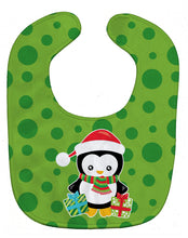 Load image into Gallery viewer, Christmas Penquin Presents Baby Bib BB8945BIB