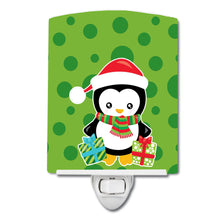 Load image into Gallery viewer, Christmas Penquin Presents Ceramic Night Light BB8945CNL
