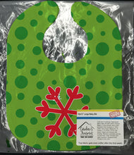 Load image into Gallery viewer, Christmas Snowflake Red Baby Bib BB8946BIB