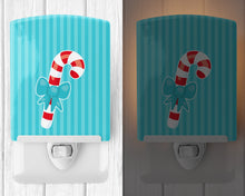 Load image into Gallery viewer, Christmas Candy Cane Ceramic Night Light BB8947CNL