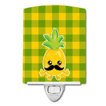 Load image into Gallery viewer, Pineapple Moustache Face Ceramic Night Light BB8962CNL