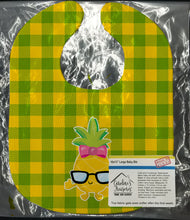 Load image into Gallery viewer, Pineapple Face Girl with Glasses Baby Bib BB8966BIB