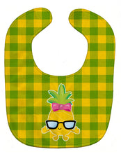 Load image into Gallery viewer, Pineapple Face Girl with Glasses Baby Bib BB8966BIB