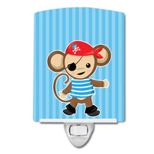 Load image into Gallery viewer, Pirate Monkey Blue Ceramic Night Light BB8972CNL