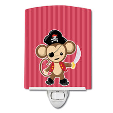 Load image into Gallery viewer, Pirate Monkey Red Ceramic Night Light BB8973CNL