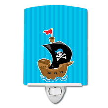 Load image into Gallery viewer, Pirate Ship blue #2 Ceramic Night Light BB8974CNL