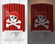 Load image into Gallery viewer, Pirate Skull and Cross Bones Ceramic Night Light BB8975CNL