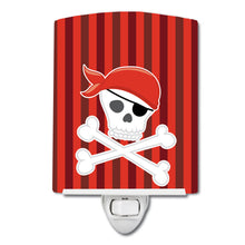 Load image into Gallery viewer, Pirate Skull and Cross Bones Ceramic Night Light BB8975CNL