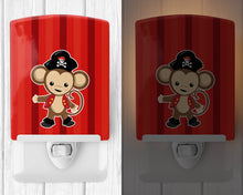 Load image into Gallery viewer, Pirate Monkey Red #2 Ceramic Night Light BB8976CNL