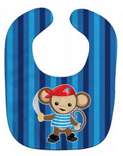 Load image into Gallery viewer, Pirate Monkey Blue Baby Bib BB8977BIB