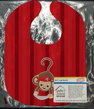 Load image into Gallery viewer, Pirate Monkey Red Baby Bib BB8978BIB
