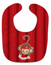 Load image into Gallery viewer, Pirate Monkey Red Baby Bib BB8978BIB