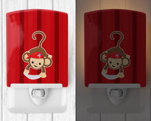 Load image into Gallery viewer, Pirate Monkey Red #3 Ceramic Night Light BB8978CNL