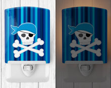 Load image into Gallery viewer, Pirate Skull and Cross Bones Ceramic Night Light BB8980CNL