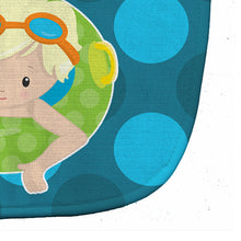 Load image into Gallery viewer, Summer Pool Boy in Tube Blonde Baby Bib BB8997BIB