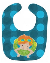 Load image into Gallery viewer, Summer Pool Boy in Tube Ginger Baby Bib BB8998BIB