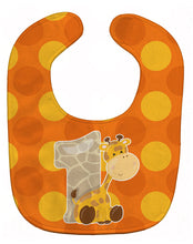 Load image into Gallery viewer, Zoo Month 1 Giraffe Baby Bib BB9008BIB