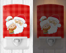 Load image into Gallery viewer, Christmas Santa Claus and Mrs Claus Ceramic Night Light BB9020CNL