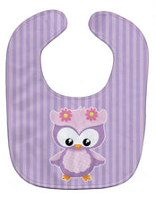Load image into Gallery viewer, Girl Bird on Purple Baby Bib BB9045BIB
