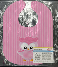 Load image into Gallery viewer, Girl Bird on Pink Baby Bib BB9047BIB