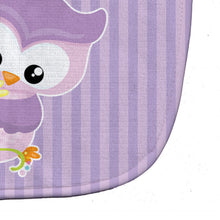 Load image into Gallery viewer, Girl Bird with Flowers Purple Baby Bib BB9050BIB