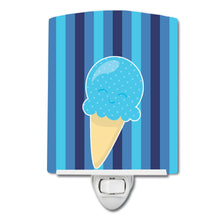 Load image into Gallery viewer, Ice Cream Cone Blue Ceramic Night Light BB9062CNL