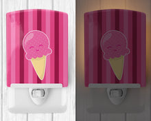Load image into Gallery viewer, Ice Cream Cone Pink Ceramic Night Light BB9064CNL