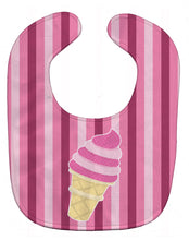 Load image into Gallery viewer, Ice Cream Cone Pink Swirl Baby Bib BB9065BIB