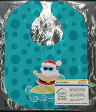 Load image into Gallery viewer, Beach Santa Claus Surfer Baby Bib BB9066BIB