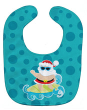 Load image into Gallery viewer, Beach Santa Claus Surfer Baby Bib BB9066BIB