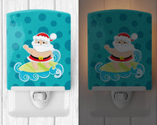 Load image into Gallery viewer, Beach Santa Claus Surfer #2 Ceramic Night Light BB9067CNL
