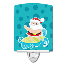 Load image into Gallery viewer, Beach Santa Claus Surfer #2 Ceramic Night Light BB9067CNL