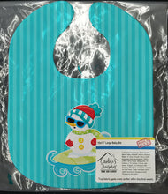 Load image into Gallery viewer, Beach Snowman Surfer Baby Bib BB9077BIB