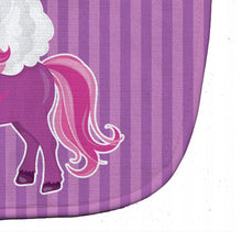 Load image into Gallery viewer, Unicorn Purple Stripes Baby Bib BB9089BIB