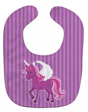 Load image into Gallery viewer, Unicorn Purple Stripes Baby Bib BB9089BIB