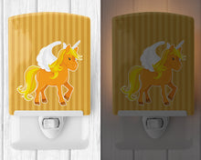 Load image into Gallery viewer, Unicorn Orange Stripes Ceramic Night Light BB9092CNL
