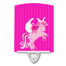 Load image into Gallery viewer, Unicorn Pink Stripes #2 Ceramic Night Light BB9093CNL