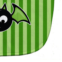 Load image into Gallery viewer, Halloween Bat Green Stripes Baby Bib BB9110BIB
