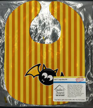 Load image into Gallery viewer, Halloween Bat Orange Stripes Baby Bib BB9112BIB