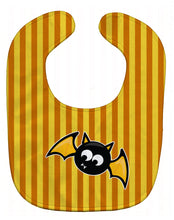 Load image into Gallery viewer, Halloween Bat Orange Stripes Baby Bib BB9112BIB