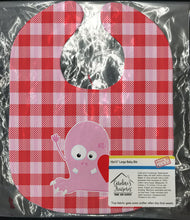 Load image into Gallery viewer, Cupid Monster Angel on Plaid Baby Bib BB9119BIB