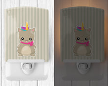 Load image into Gallery viewer, Mouse Unicorn on Stripes Ceramic Night Light BB9144CNL