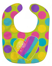 Load image into Gallery viewer, Multicolor Rainbow Heart Baby Bib BB9145BIB