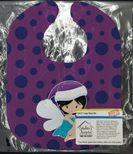 Load image into Gallery viewer, Black Haired Christmas Fairy Baby Bib BB9150BIB