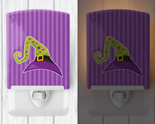Load image into Gallery viewer, Halloween Witch's Hat #1 Ceramic Night Light BB9156CNL