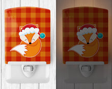 Load image into Gallery viewer, Christmas Fox #3 Ceramic Night Light BB9175CNL
