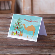 Load image into Gallery viewer, Arabian Camel Dromedary Christmas Greeting Cards -  Blank Note Cards – 8-Pack of Artist-Designed Cards with Envelopes