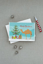 Load image into Gallery viewer, Arabian Camel Dromedary Christmas Greeting Cards -  Blank Note Cards – 8-Pack of Artist-Designed Cards with Envelopes